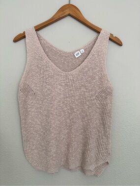 GAP Beige Knit Tank Top in XS